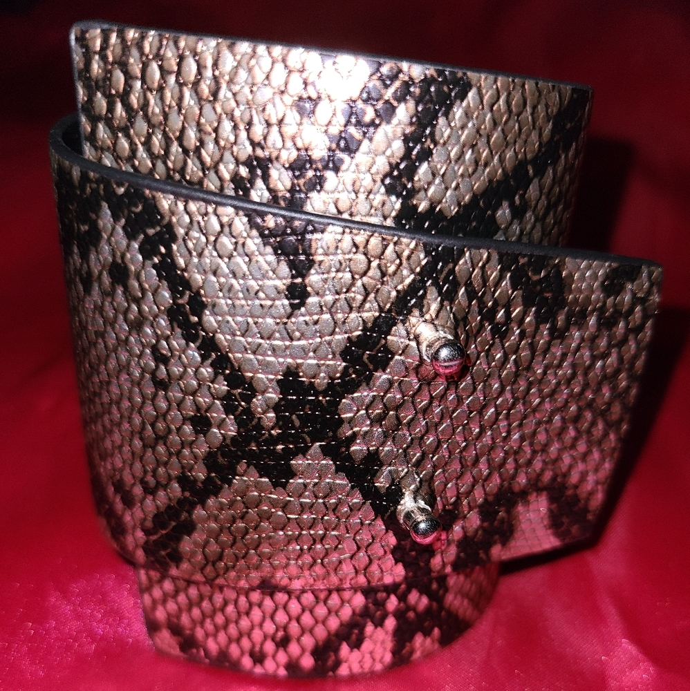 Snakeskin wrap bracelet